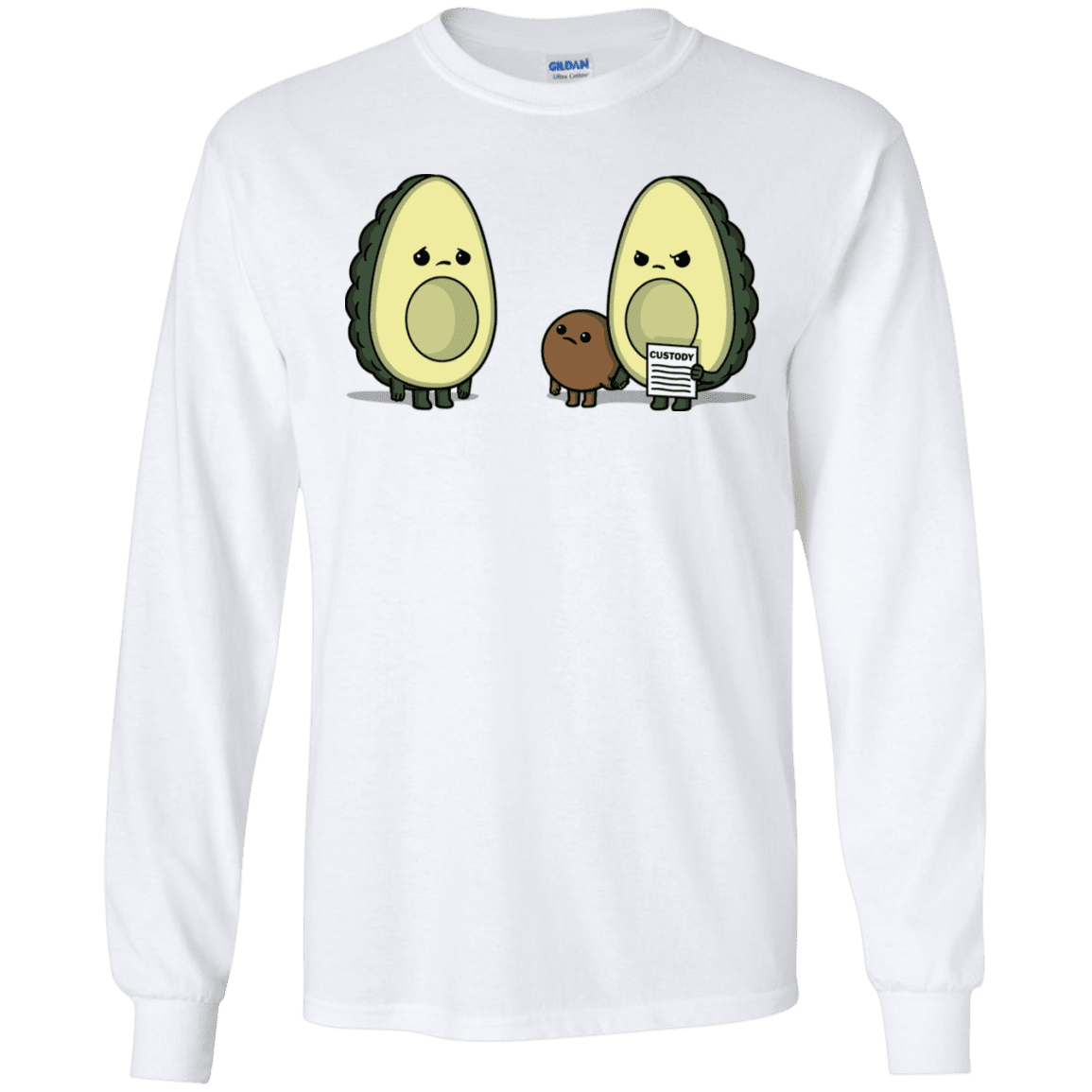 T-Shirts White / S Bone Custody Men's Long Sleeve T-Shirt