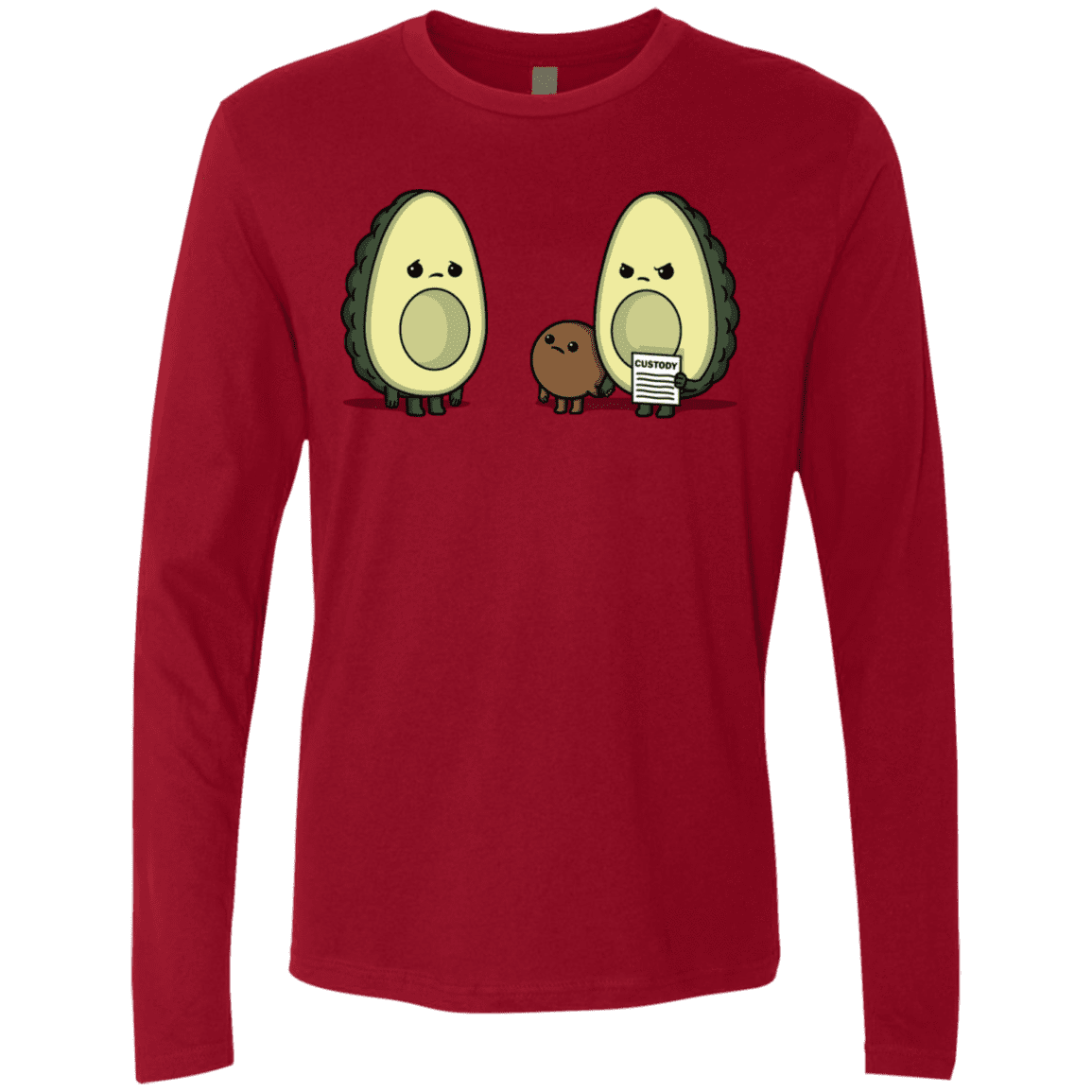 T-Shirts Cardinal / S Bone Custody Men's Premium Long Sleeve