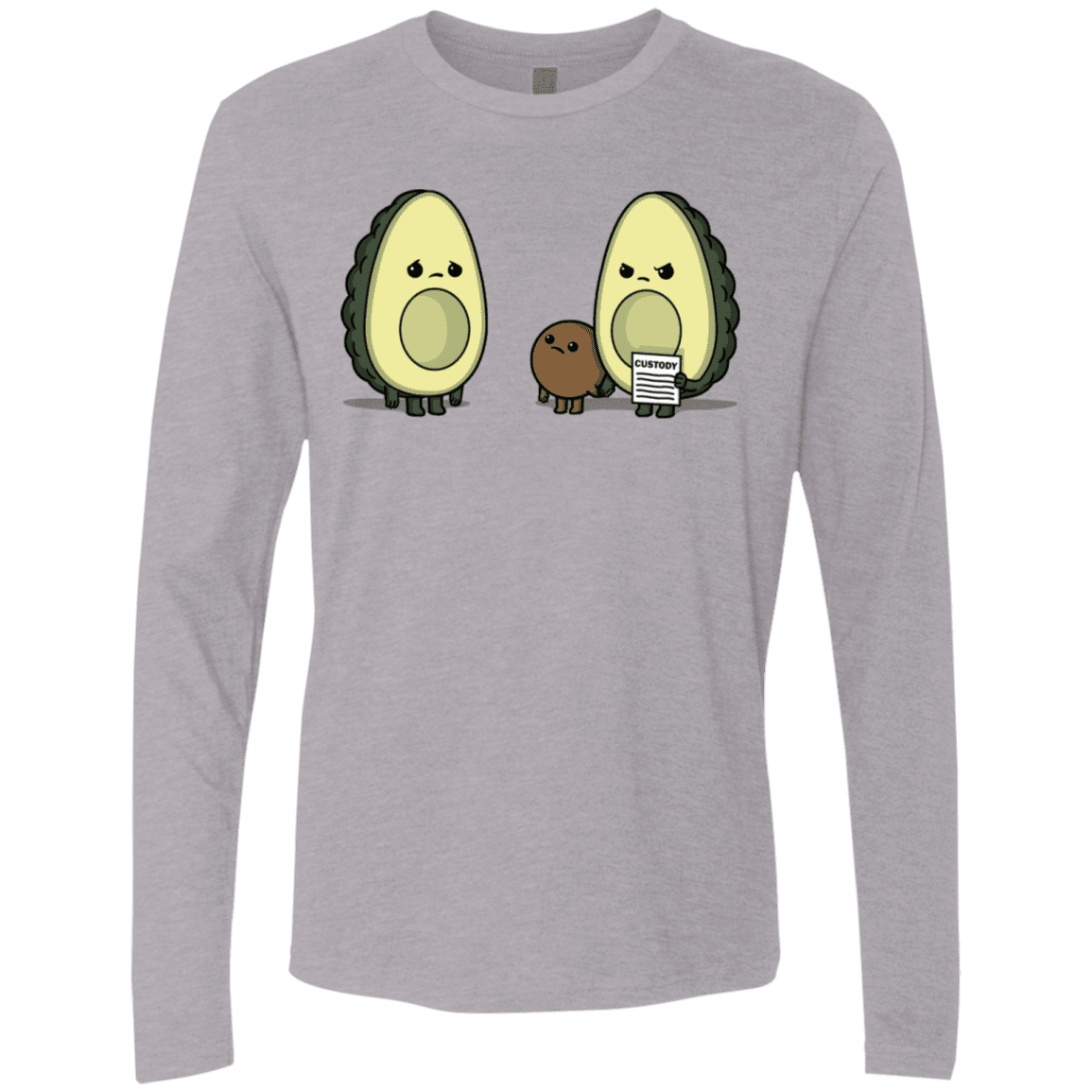 T-Shirts Heather Grey / S Bone Custody Men's Premium Long Sleeve