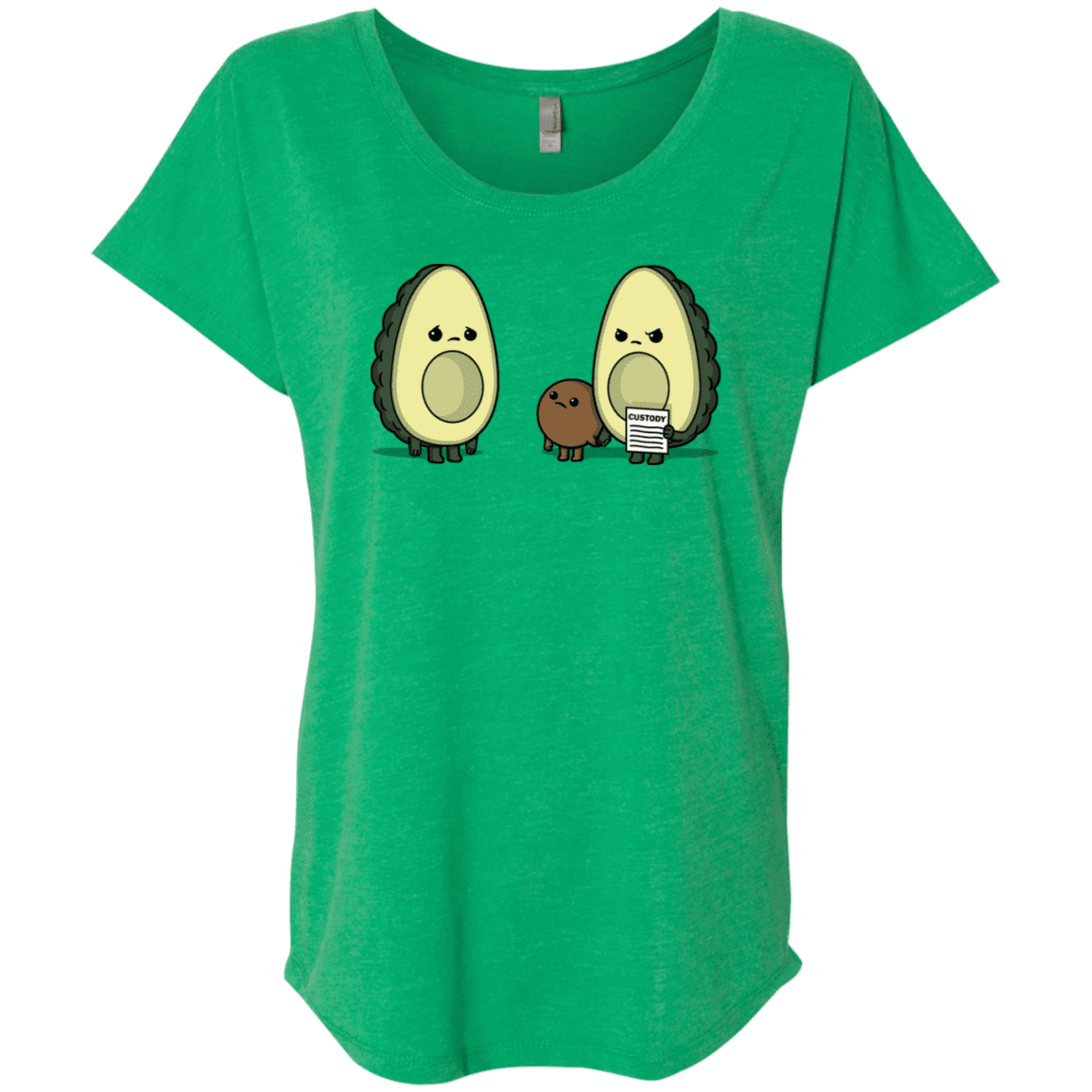 T-Shirts Envy / X-Small Bone Custody Triblend Dolman Sleeve