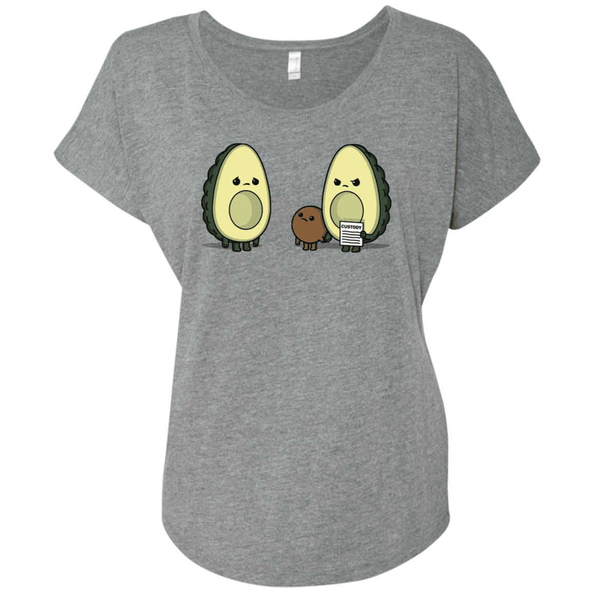 T-Shirts Premium Heather / X-Small Bone Custody Triblend Dolman Sleeve