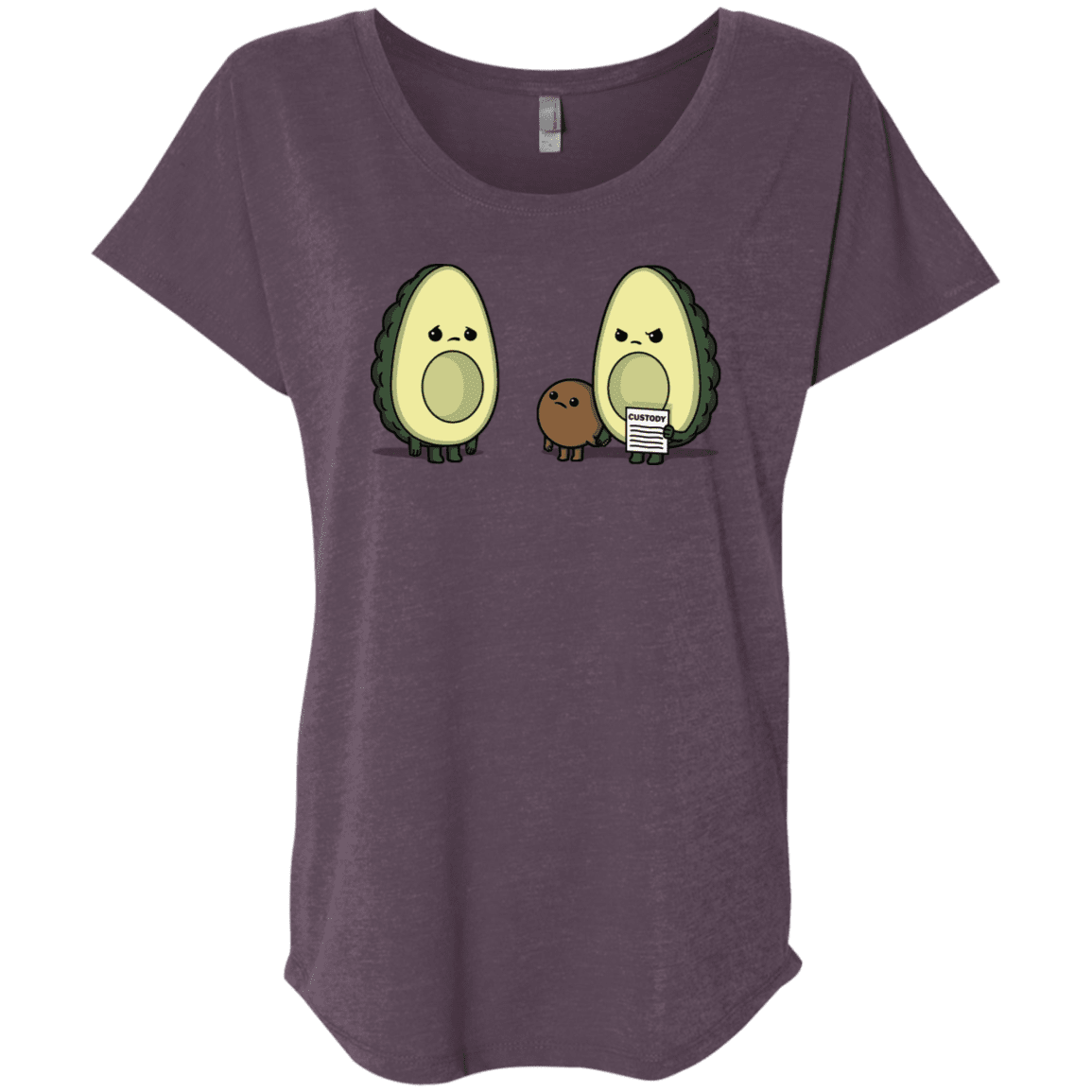 T-Shirts Vintage Purple / X-Small Bone Custody Triblend Dolman Sleeve