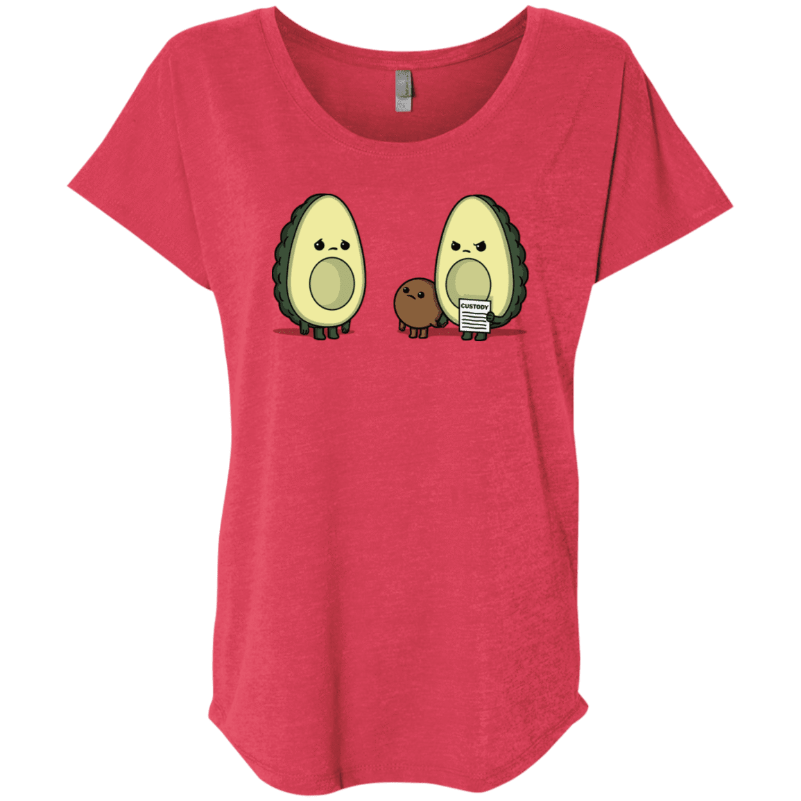 T-Shirts Vintage Red / X-Small Bone Custody Triblend Dolman Sleeve