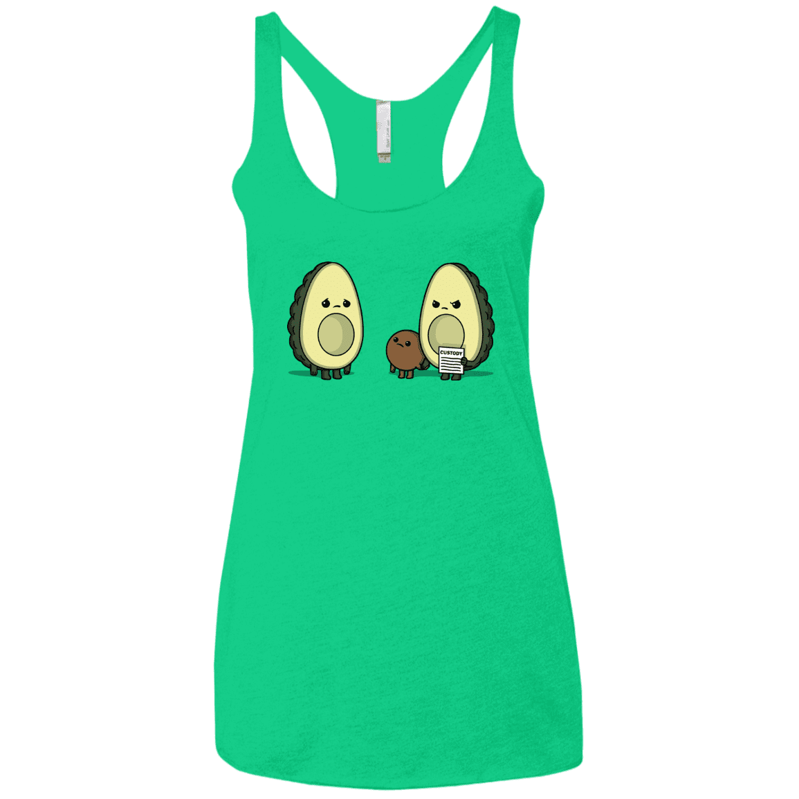 T-Shirts Envy / X-Small Bone Custody Women's Triblend Racerback Tank