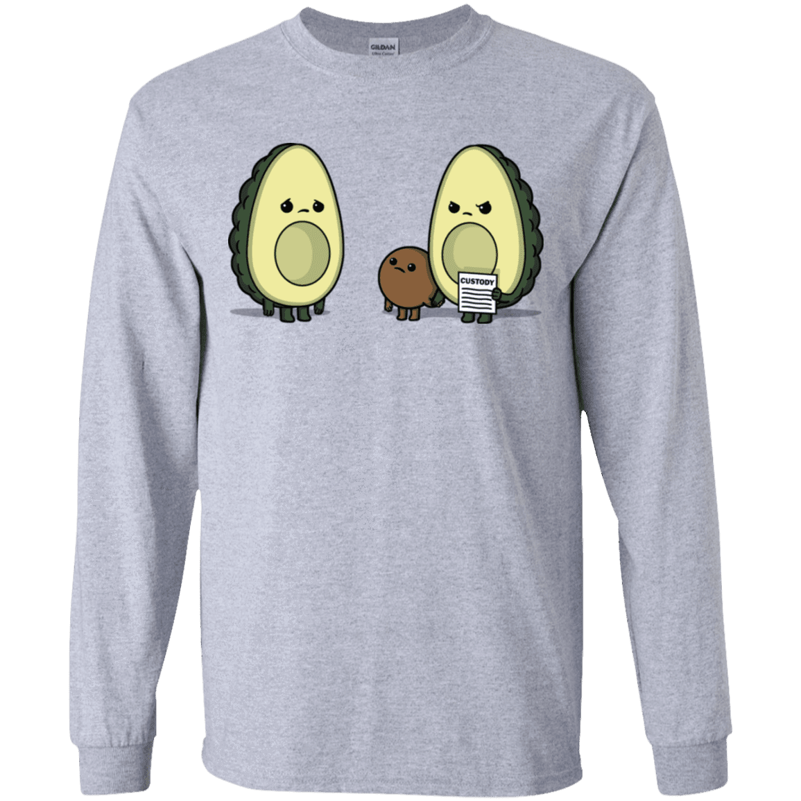 T-Shirts Sport Grey / YS Bone Custody Youth Long Sleeve T-Shirt