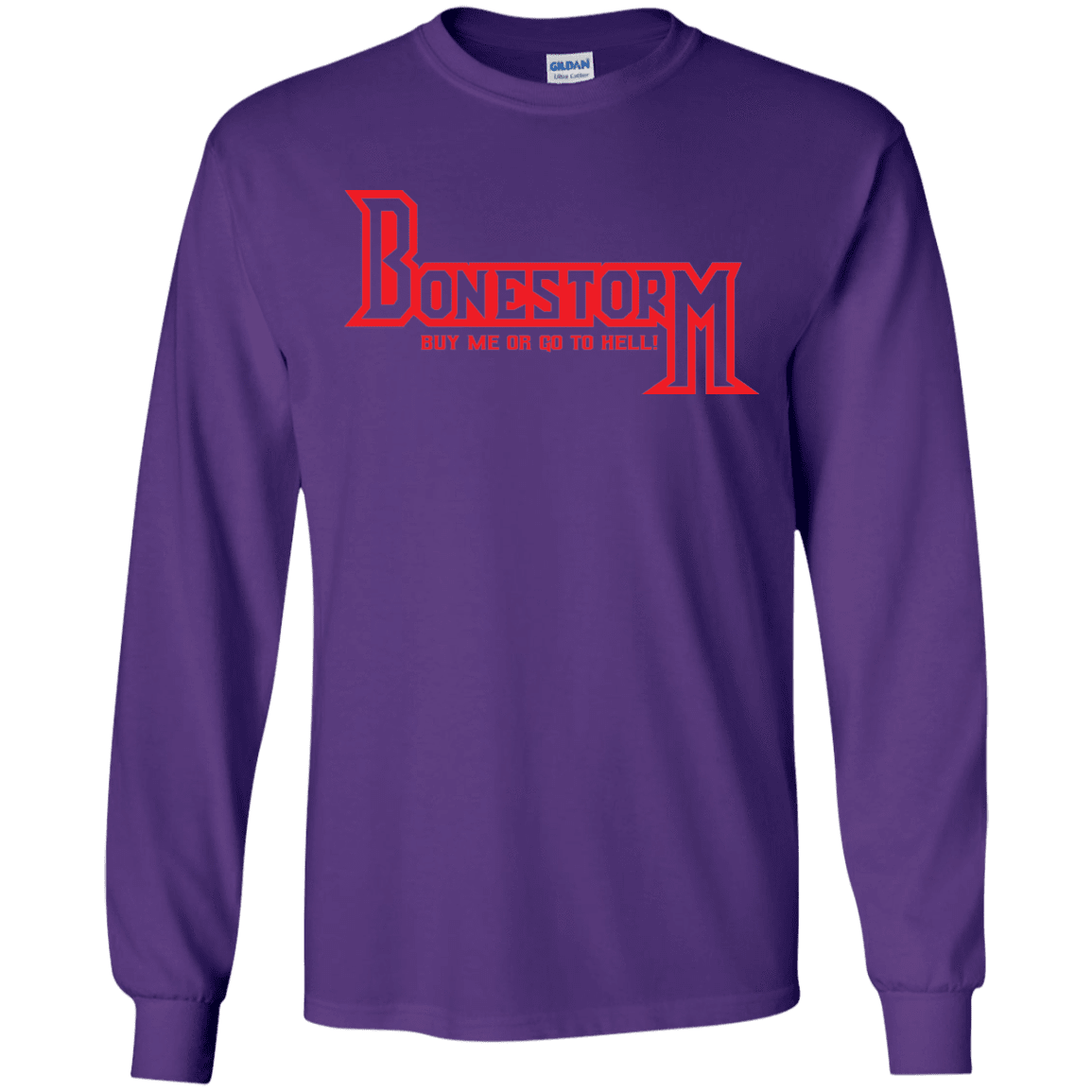 T-Shirts Purple / S BONESTORM Men's Long Sleeve T-Shirt