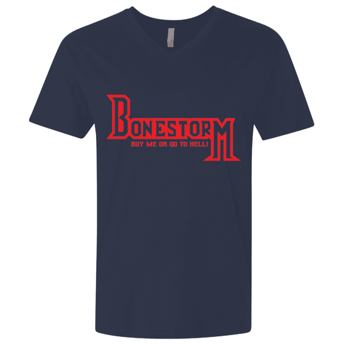 T-Shirts Midnight Navy / X-Small BONESTORM Men's Premium V-Neck