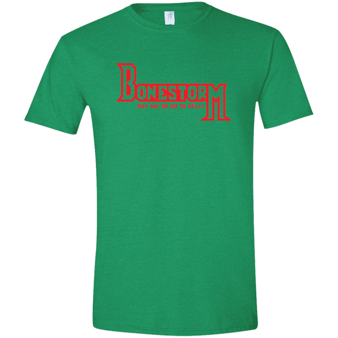 T-Shirts Heather Irish Green / S BONESTORM Men's Semi-Fitted Softstyle
