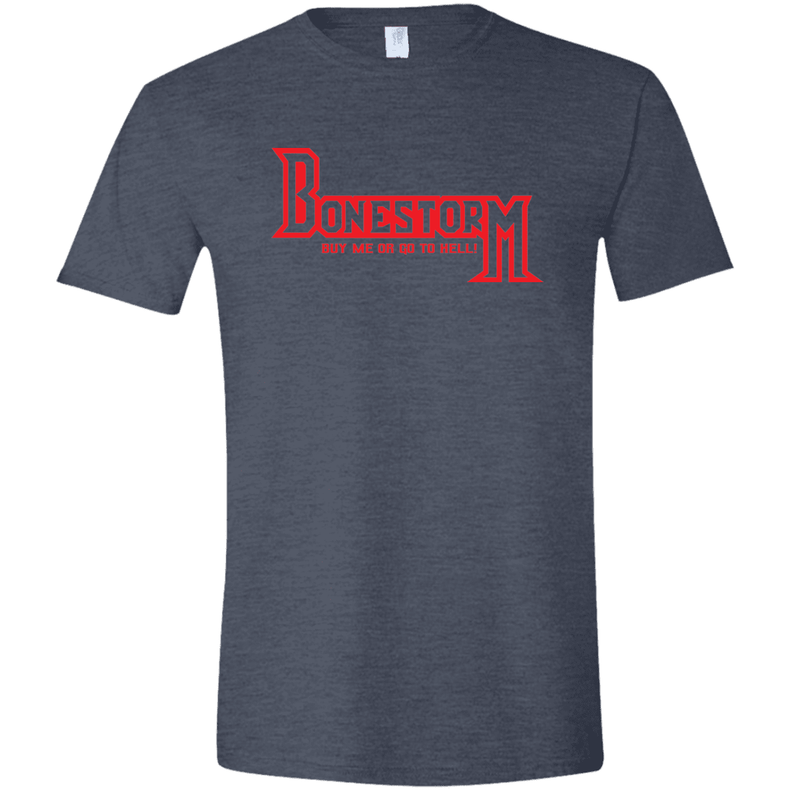 T-Shirts Heather Navy / S BONESTORM Men's Semi-Fitted Softstyle