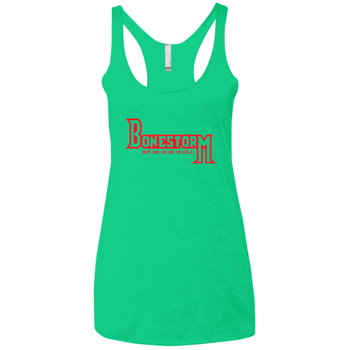 T-Shirts Envy / X-Small BONESTORM Women's Triblend Racerback Tank