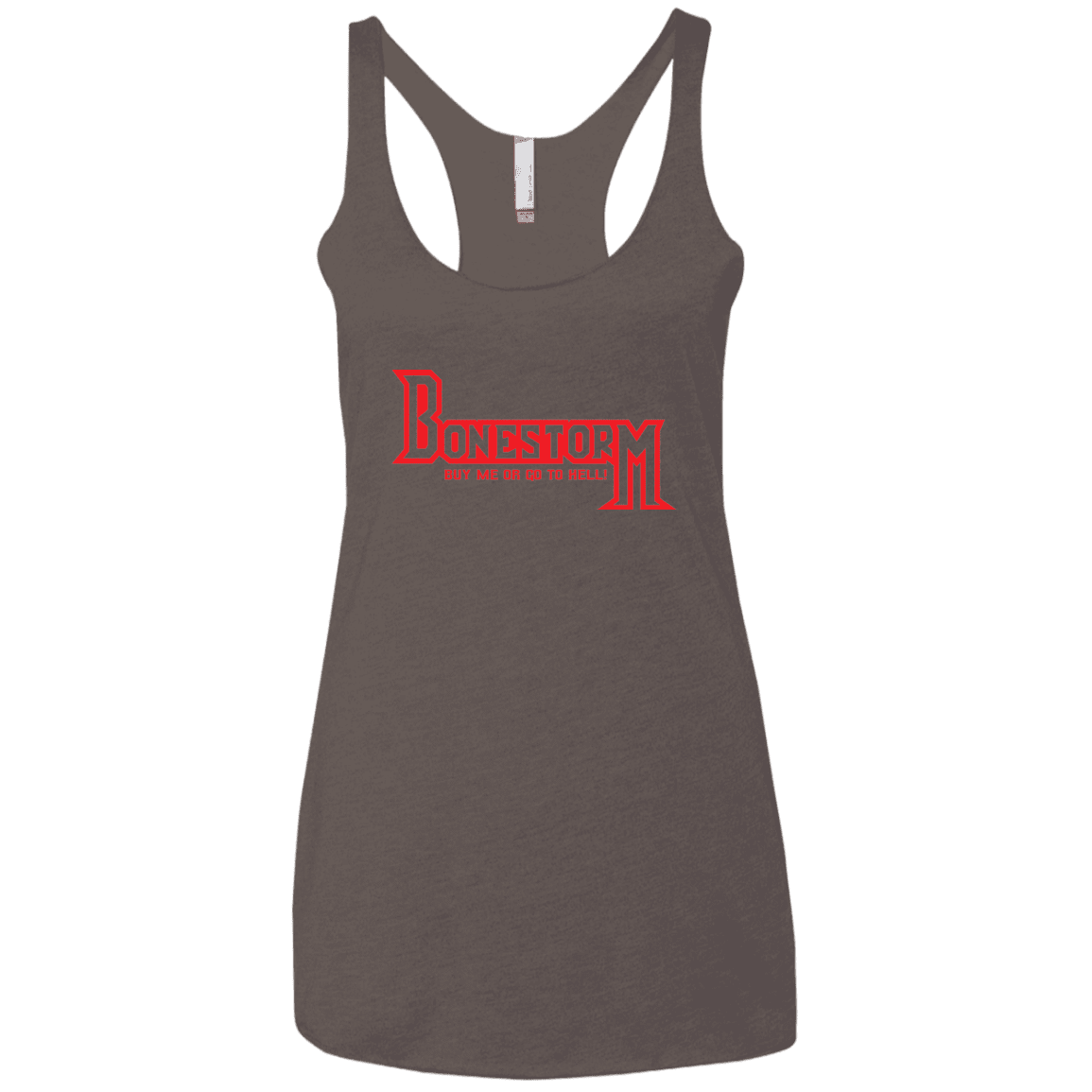 T-Shirts Macchiato / X-Small BONESTORM Women's Triblend Racerback Tank