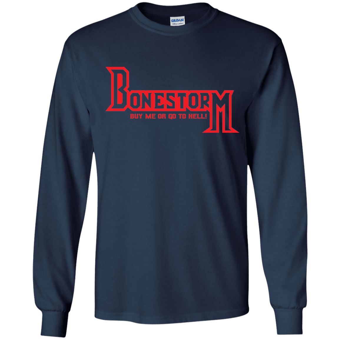 T-Shirts Navy / YS BONESTORM Youth Long Sleeve T-Shirt