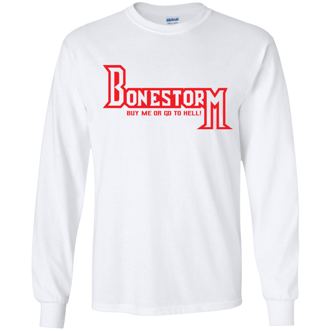 T-Shirts White / YS BONESTORM Youth Long Sleeve T-Shirt