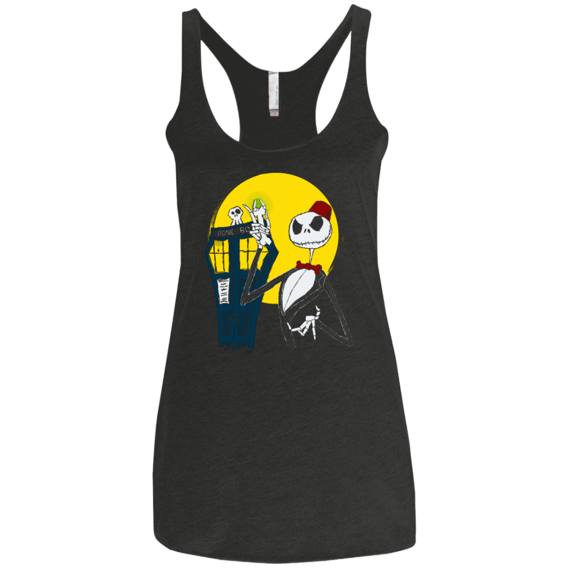 T-Shirts Vintage Black / X-Small BONETIES Women's Triblend Racerback Tank