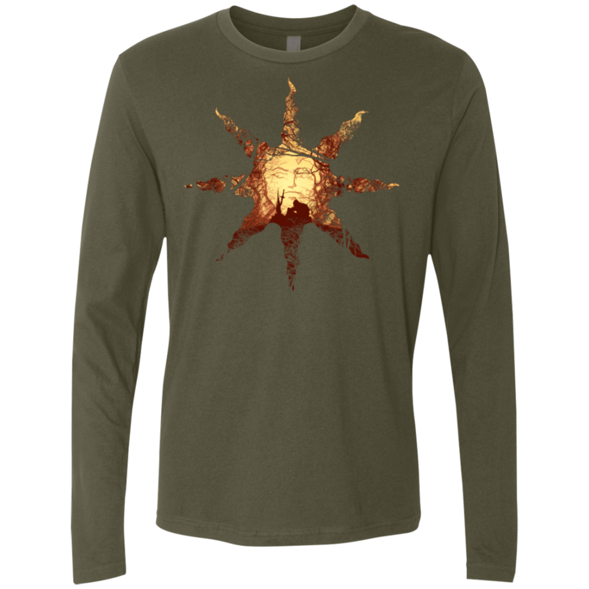 T-Shirts Military Green / Small Bonfire Men's Premium Long Sleeve