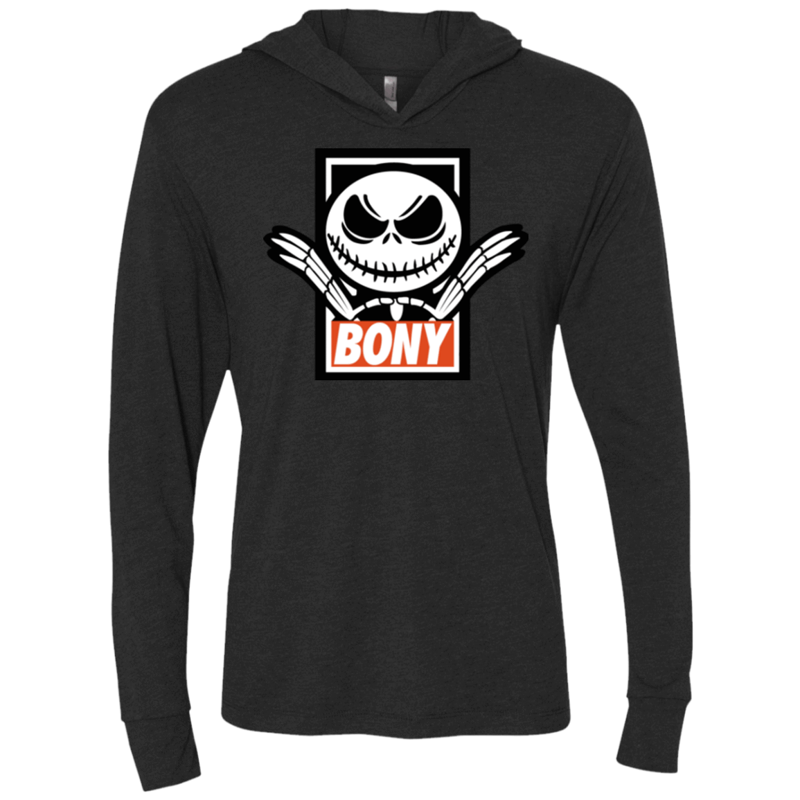 T-Shirts Vintage Black / X-Small BONY Triblend Long Sleeve Hoodie Tee