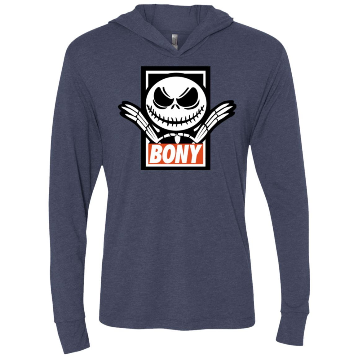 T-Shirts Vintage Navy / X-Small BONY Triblend Long Sleeve Hoodie Tee