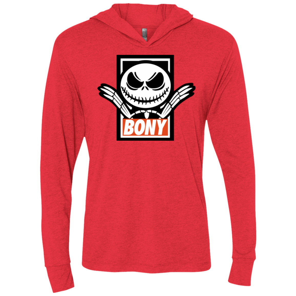 T-Shirts Vintage Red / X-Small BONY Triblend Long Sleeve Hoodie Tee