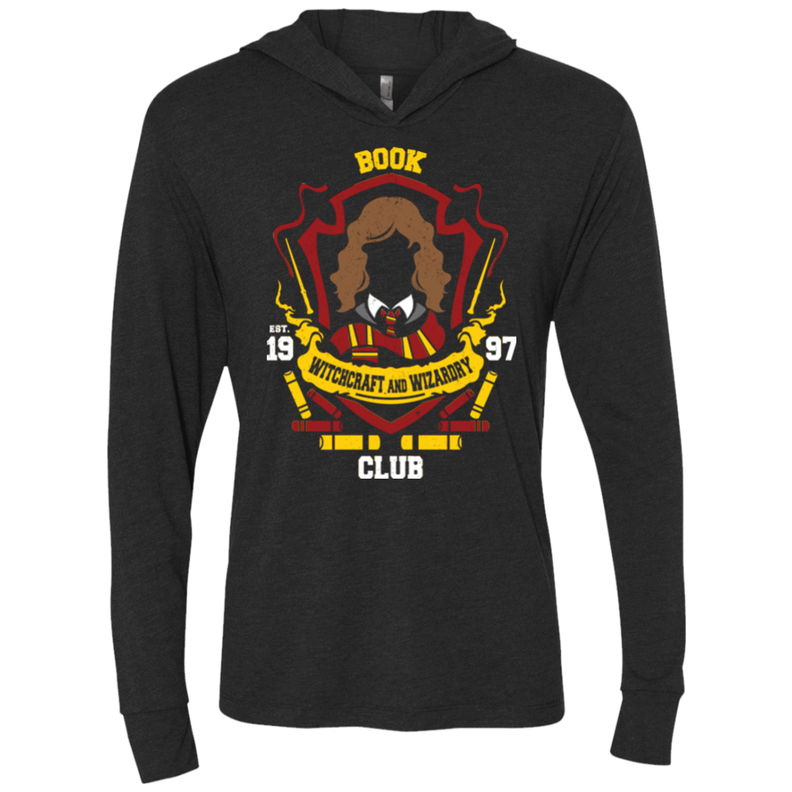 T-Shirts Vintage Black / X-Small Book Club Triblend Long Sleeve Hoodie Tee