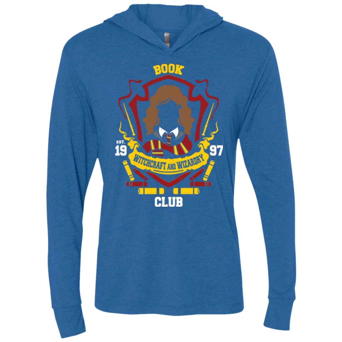 T-Shirts Vintage Royal / X-Small Book Club Triblend Long Sleeve Hoodie Tee
