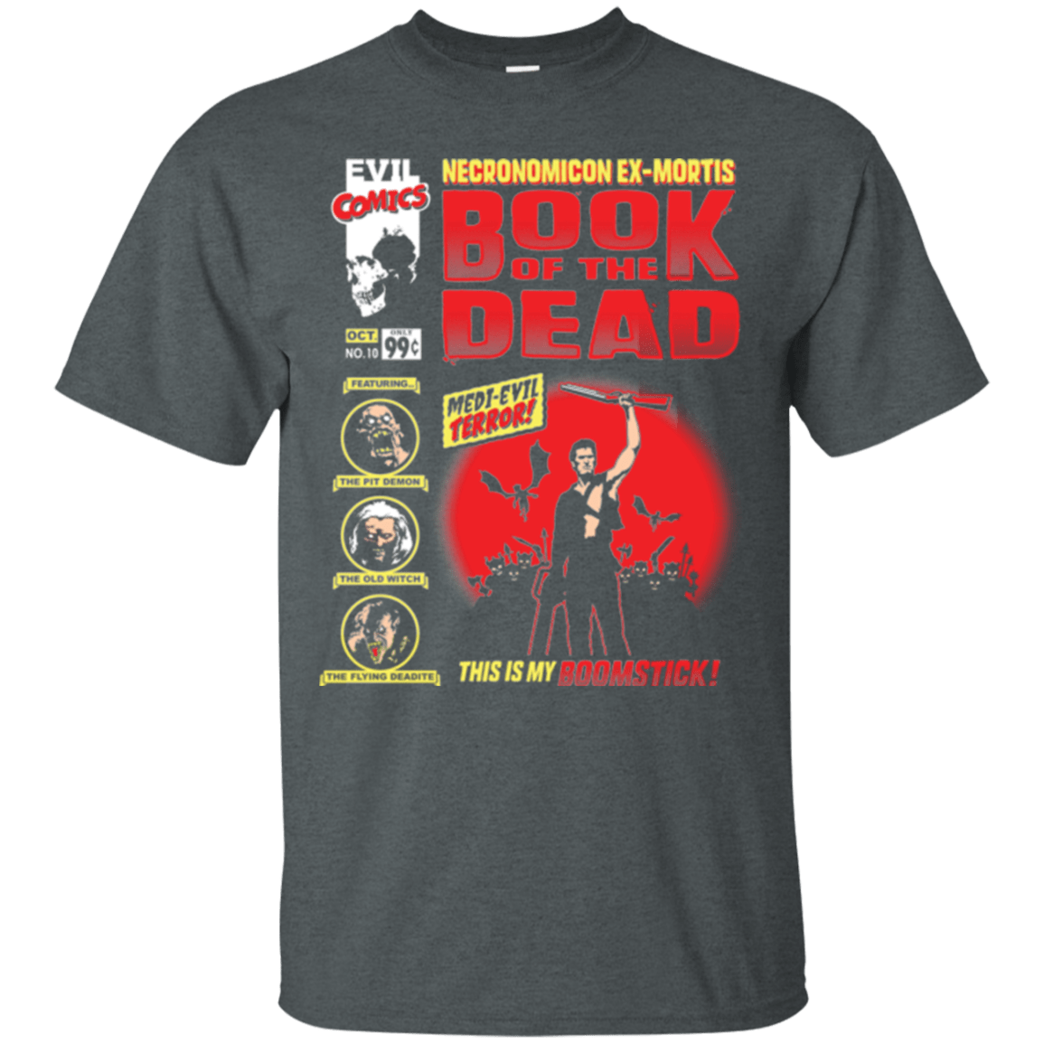 T-Shirts Dark Heather / Small Book Of The Dead T-Shirt