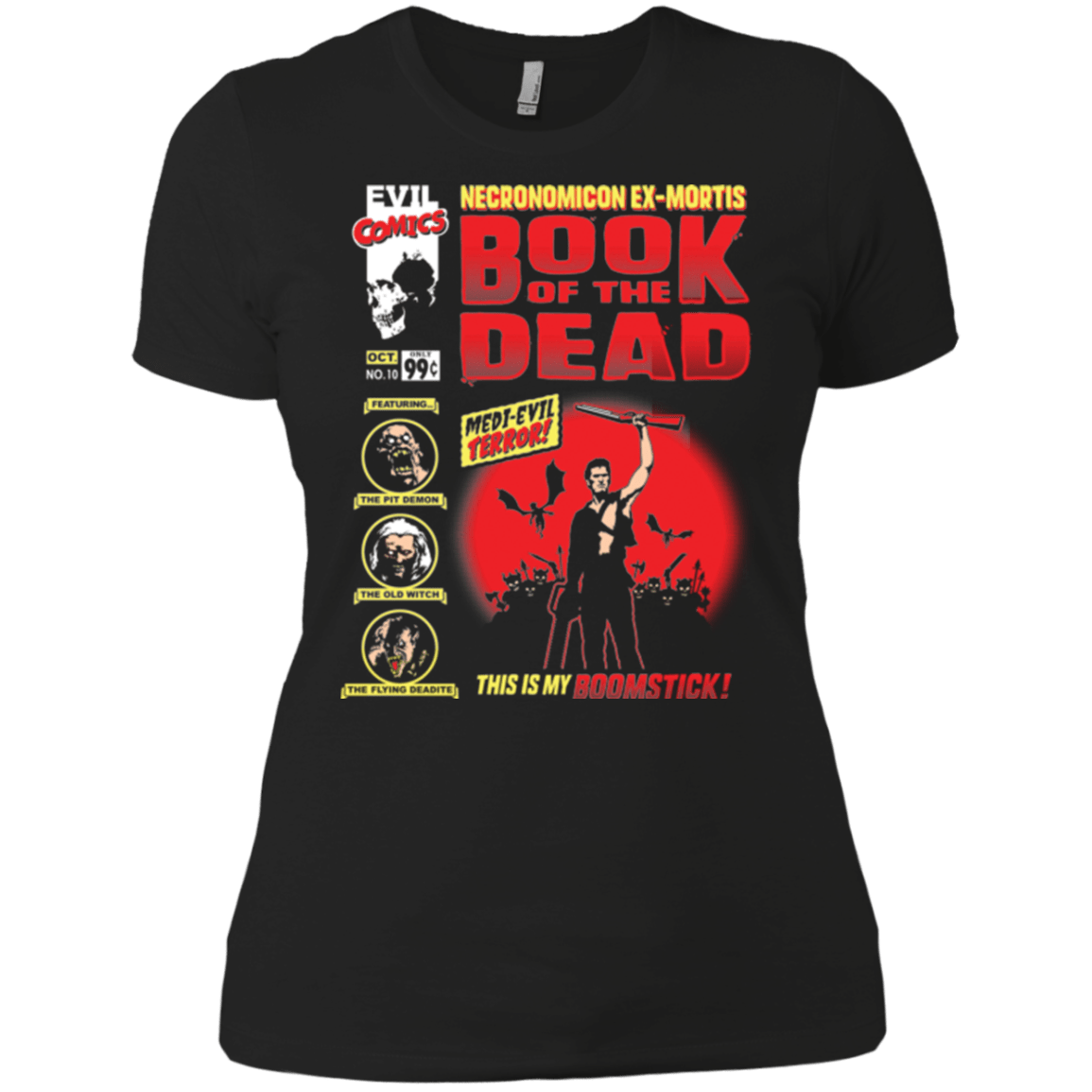 T-Shirts Black / X-Small Book Of The Dead Women's Premium T-Shirt