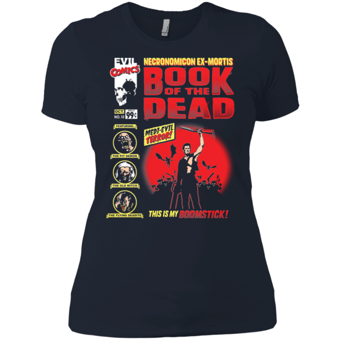 T-Shirts Midnight Navy / X-Small Book Of The Dead Women's Premium T-Shirt