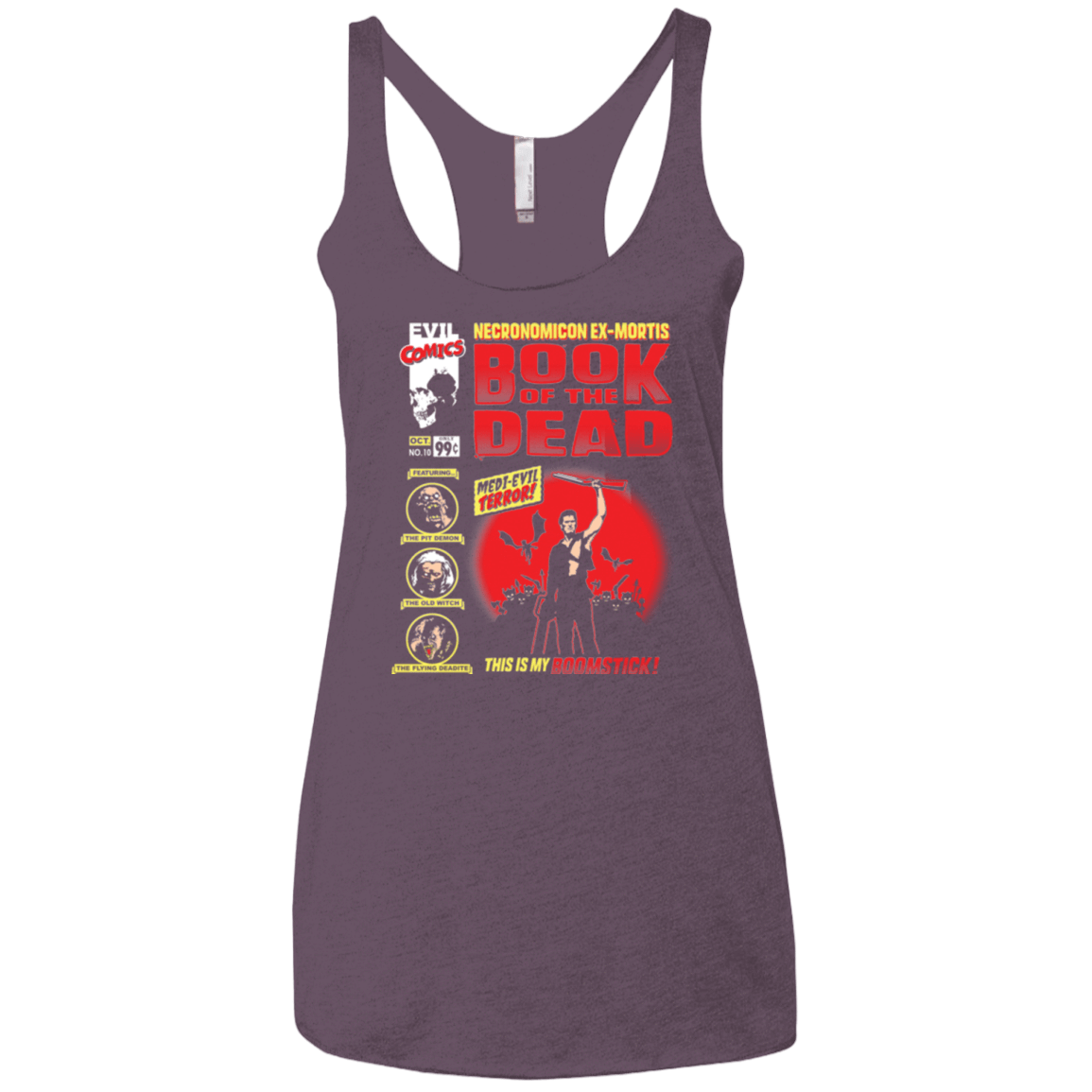 T-Shirts Vintage Purple / X-Small Book Of The Dead Women's Triblend Racerback Tank