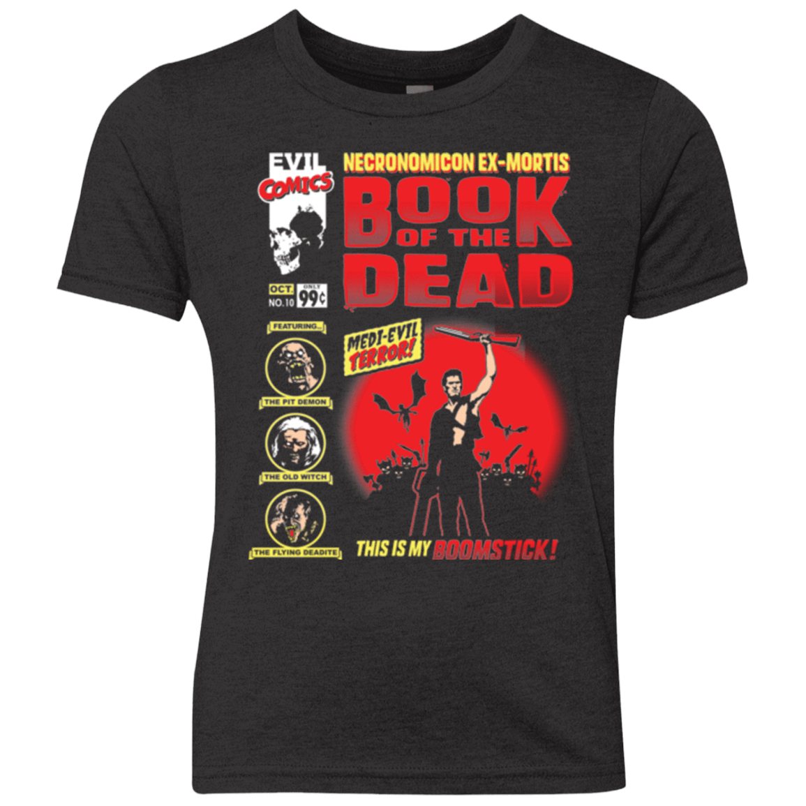 T-Shirts Vintage Black / YXS Book Of The Dead Youth Triblend T-Shirt