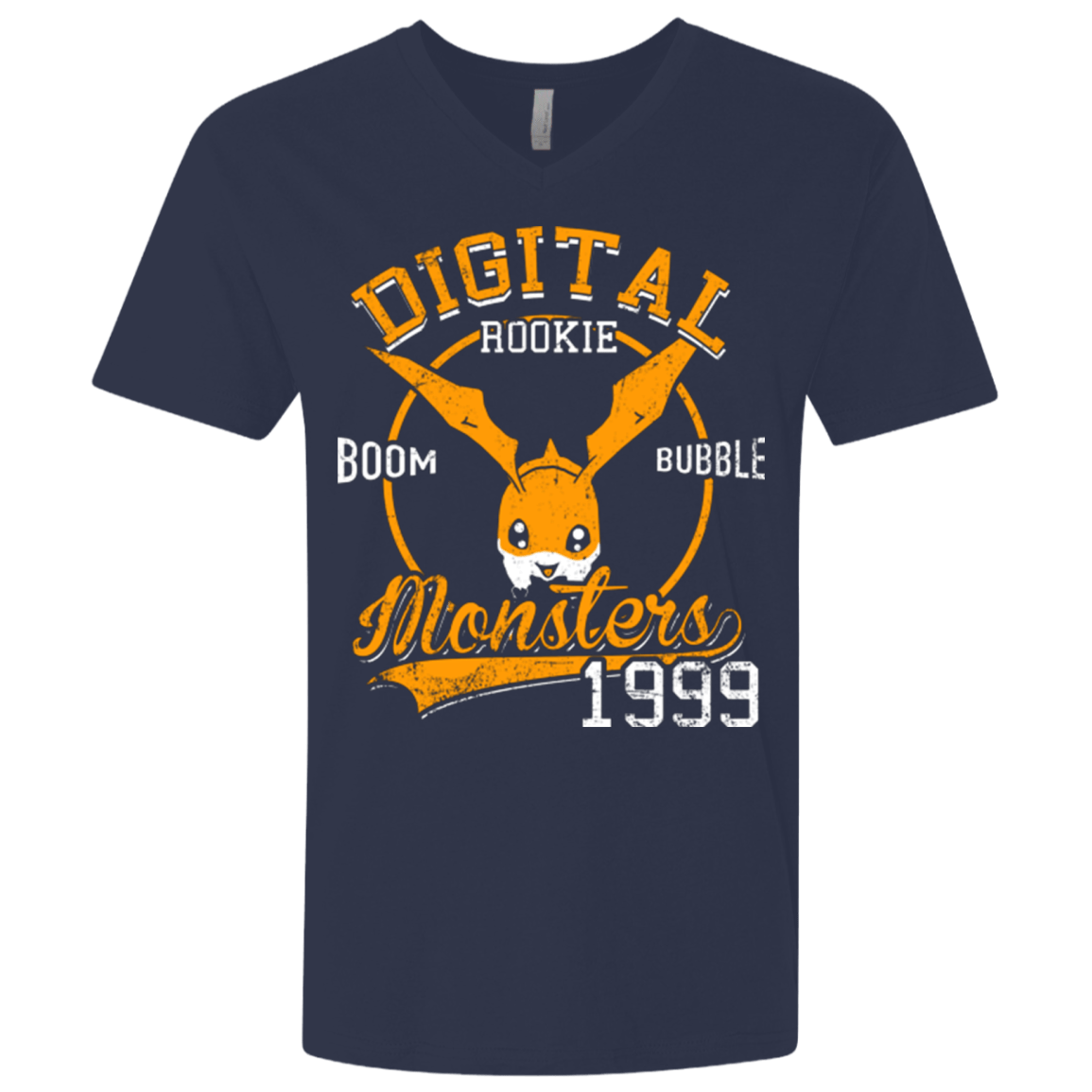 T-Shirts Midnight Navy / X-Small BOOM BUBBLE Men's Premium V-Neck