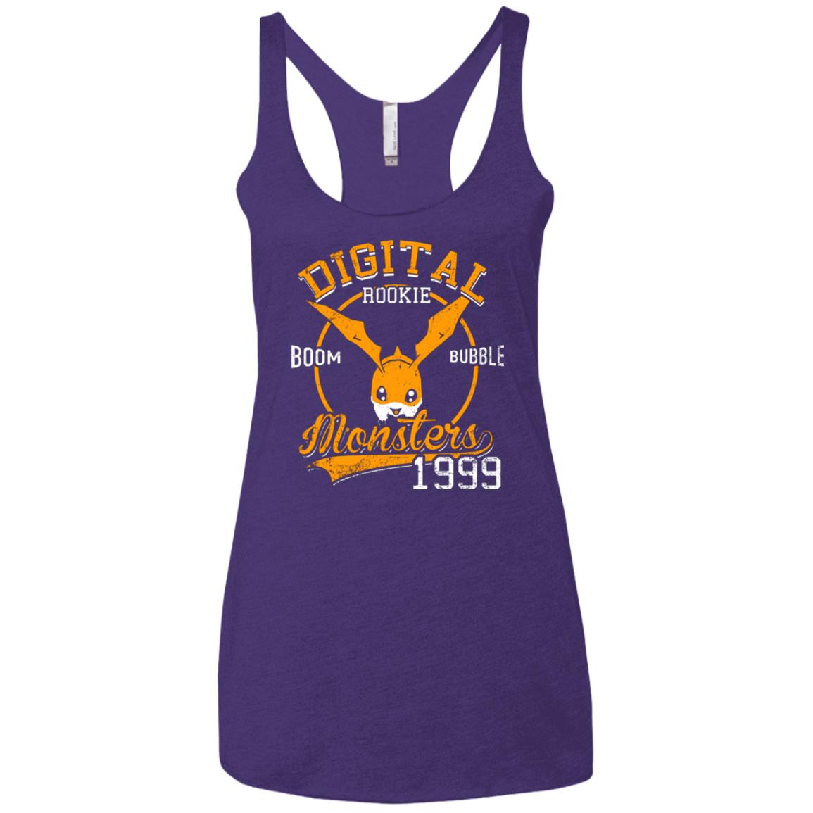 T-Shirts Purple / X-Small BOOM BUBBLE Women's Triblend Racerback Tank