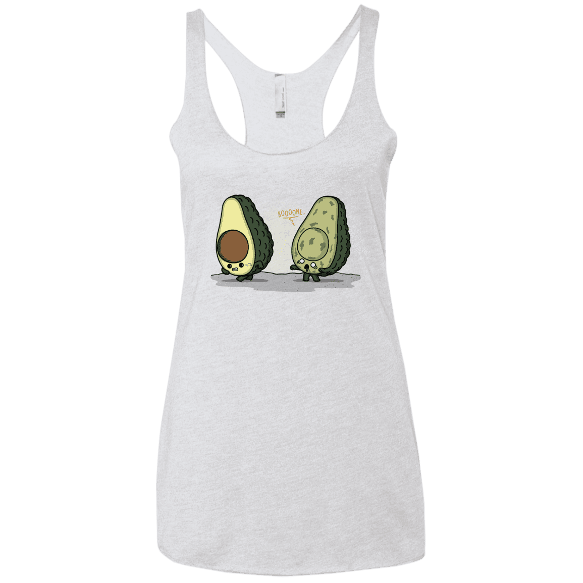 T-Shirts Heather White / X-Small BoOoOnE Women's Triblend Racerback Tank