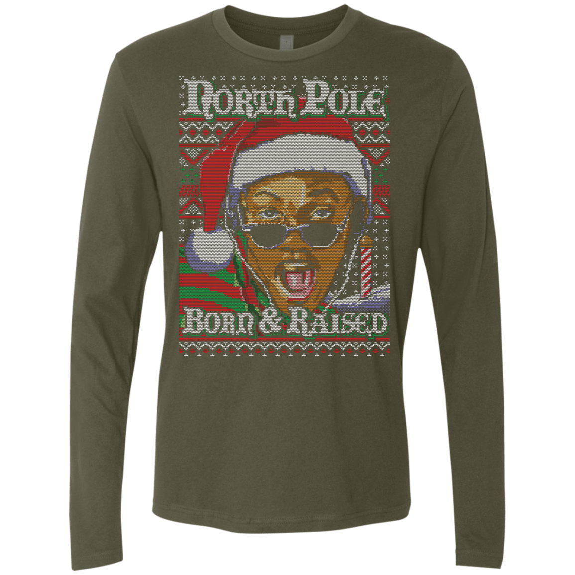 T-Shirts Military Green / Small BORN AND RAISED Men's Premium Long Sleeve