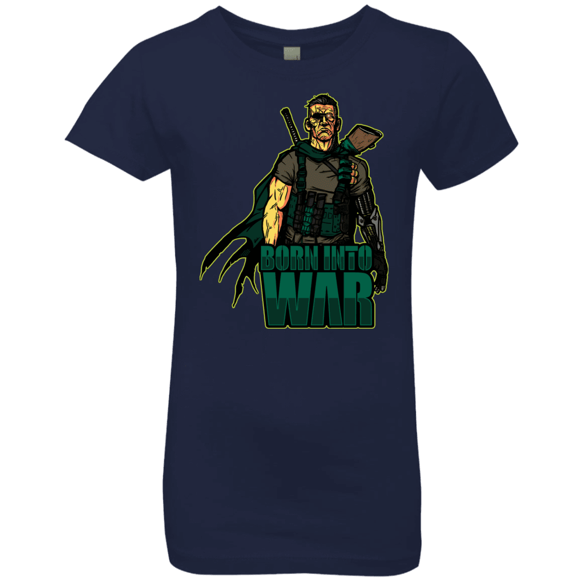 T-Shirts Midnight Navy / YXS Born Into War Girls Premium T-Shirt