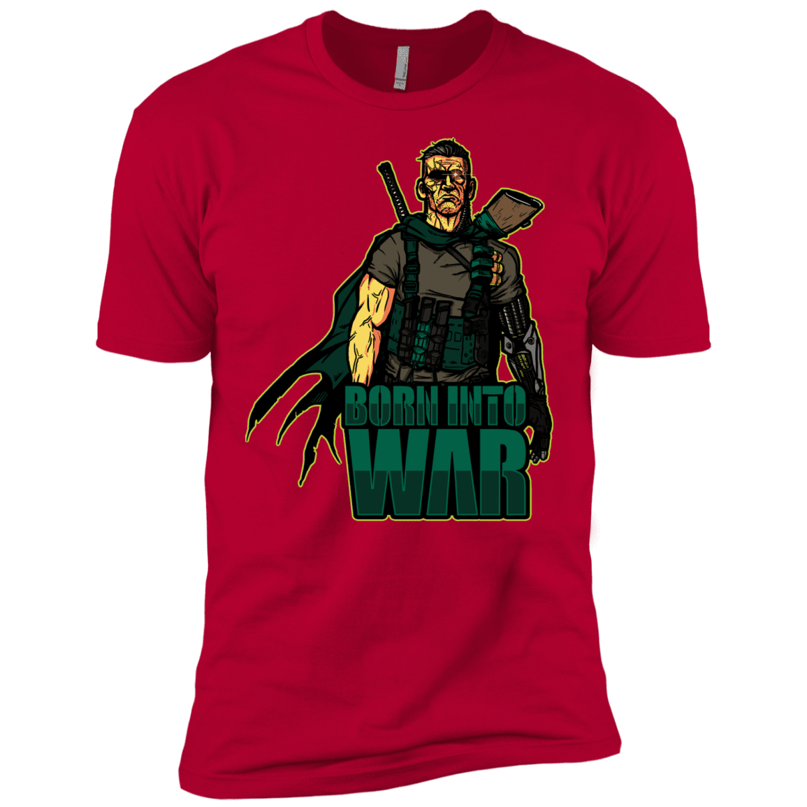 T-Shirts Red / X-Small Born Into War Men's Premium T-Shirt
