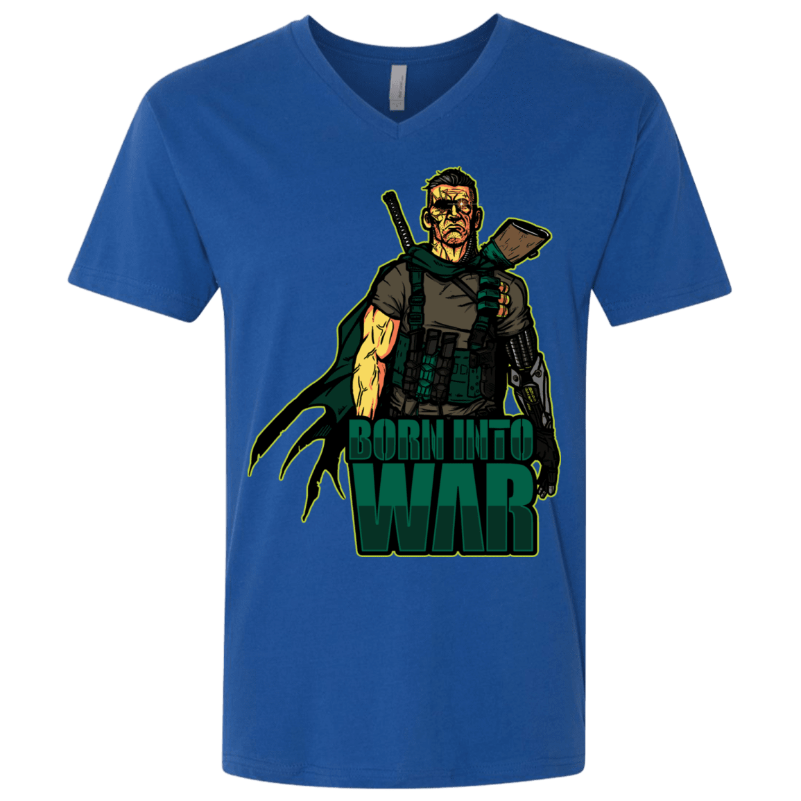 T-Shirts Royal / X-Small Born Into War Men's Premium V-Neck