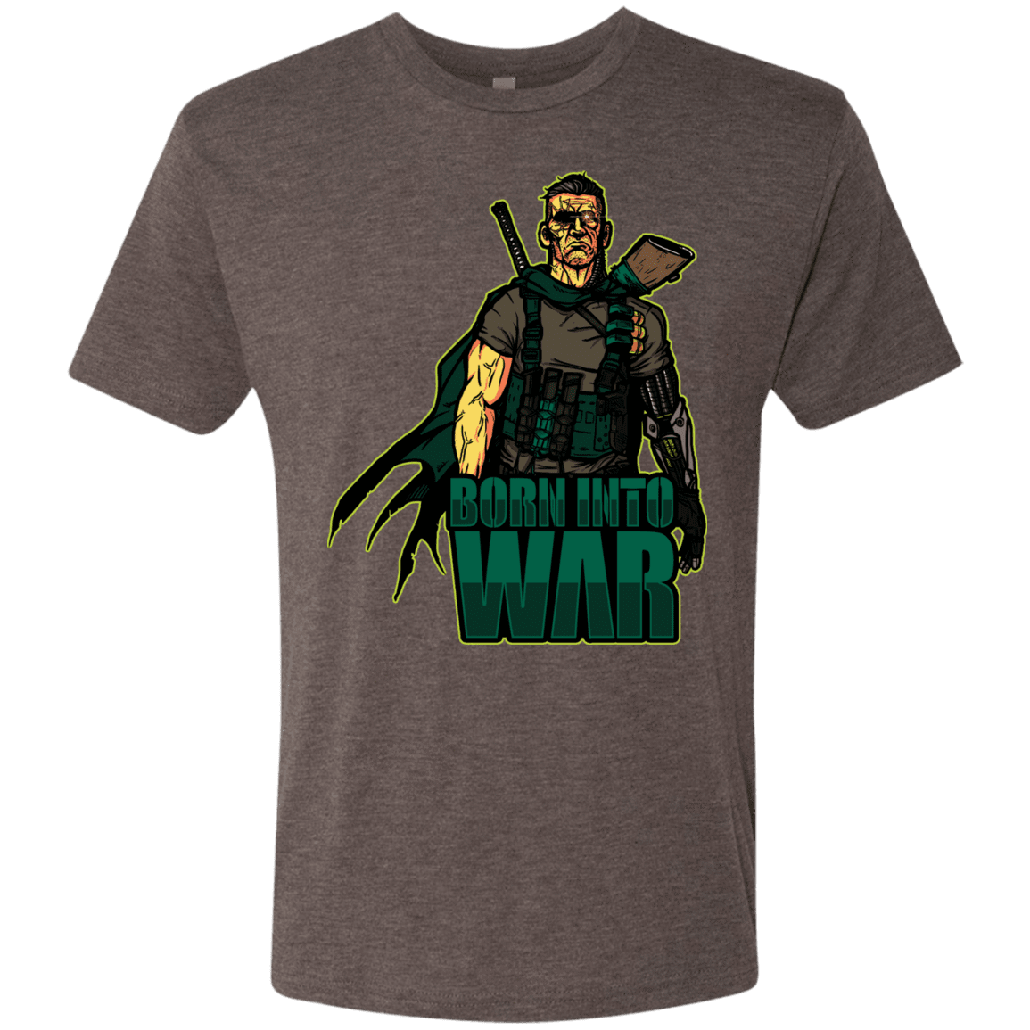 T-Shirts Macchiato / S Born Into War Men's Triblend T-Shirt