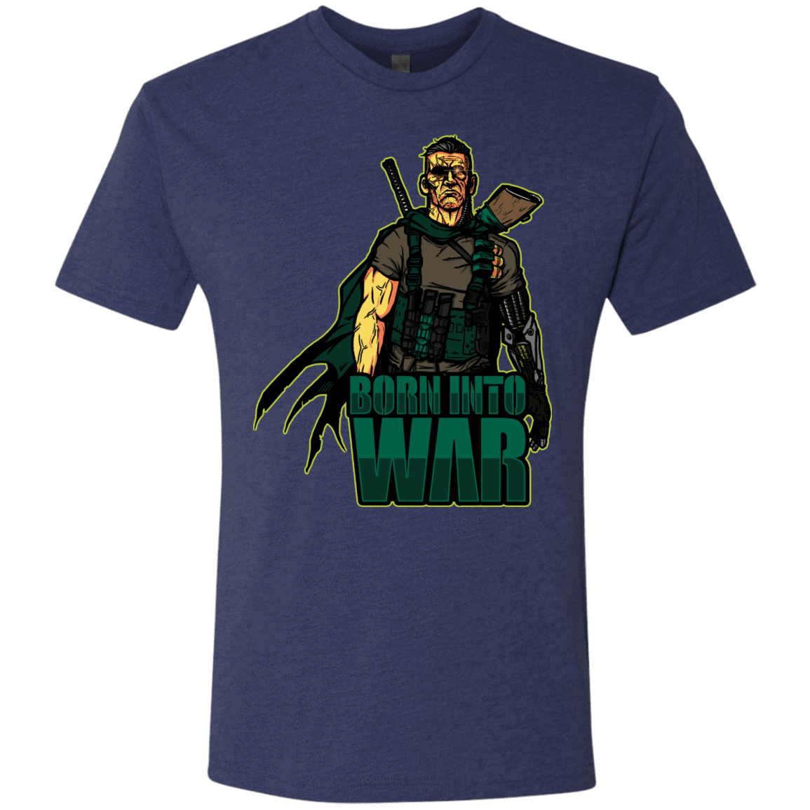 T-Shirts Vintage Navy / S Born Into War Men's Triblend T-Shirt