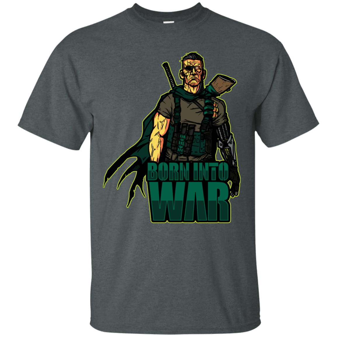 T-Shirts Dark Heather / S Born Into War T-Shirt