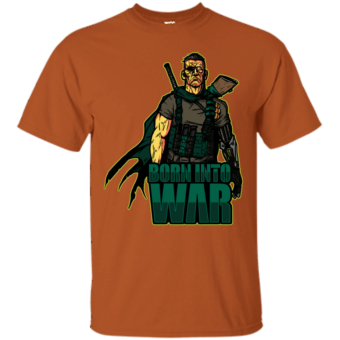 T-Shirts Texas Orange / S Born Into War T-Shirt