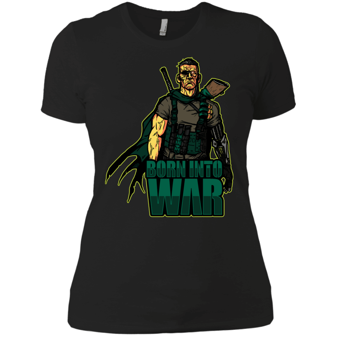 T-Shirts Black / X-Small Born Into War Women's Premium T-Shirt