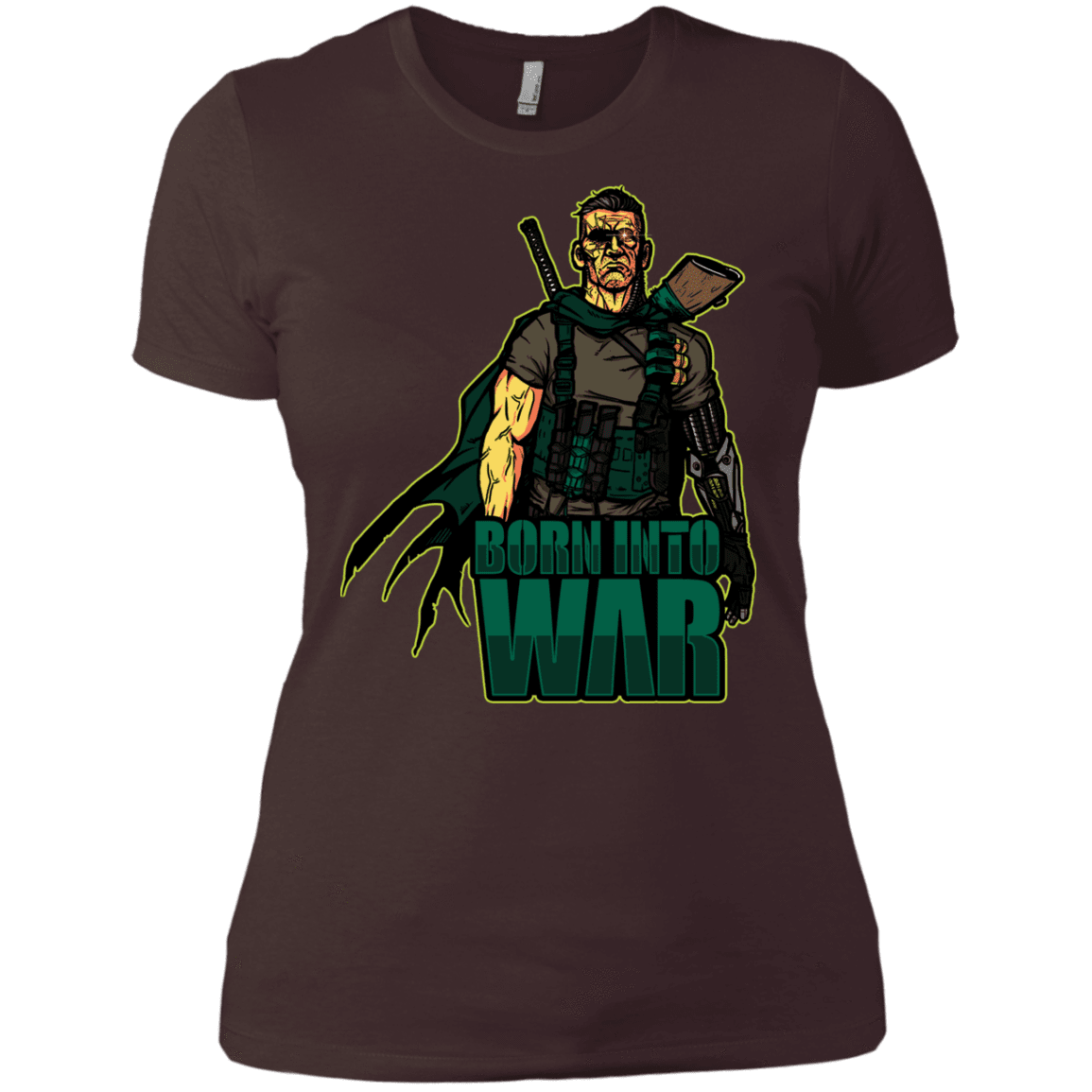 T-Shirts Dark Chocolate / X-Small Born Into War Women's Premium T-Shirt
