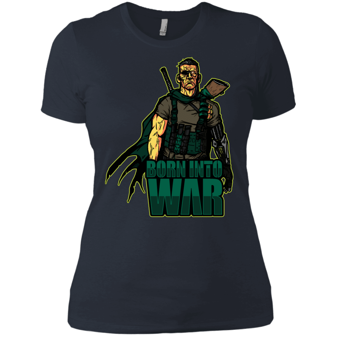 T-Shirts Indigo / X-Small Born Into War Women's Premium T-Shirt