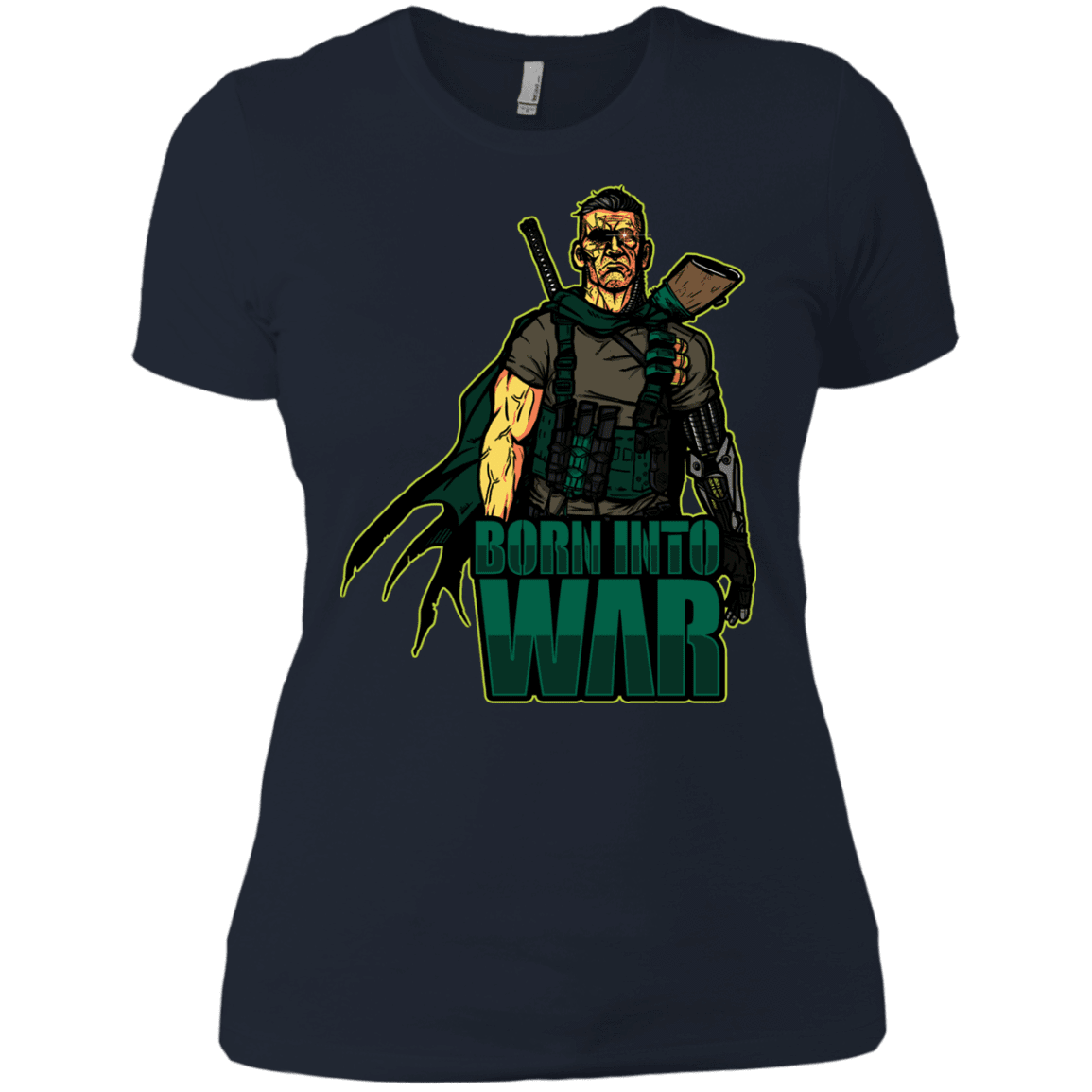 T-Shirts Midnight Navy / X-Small Born Into War Women's Premium T-Shirt