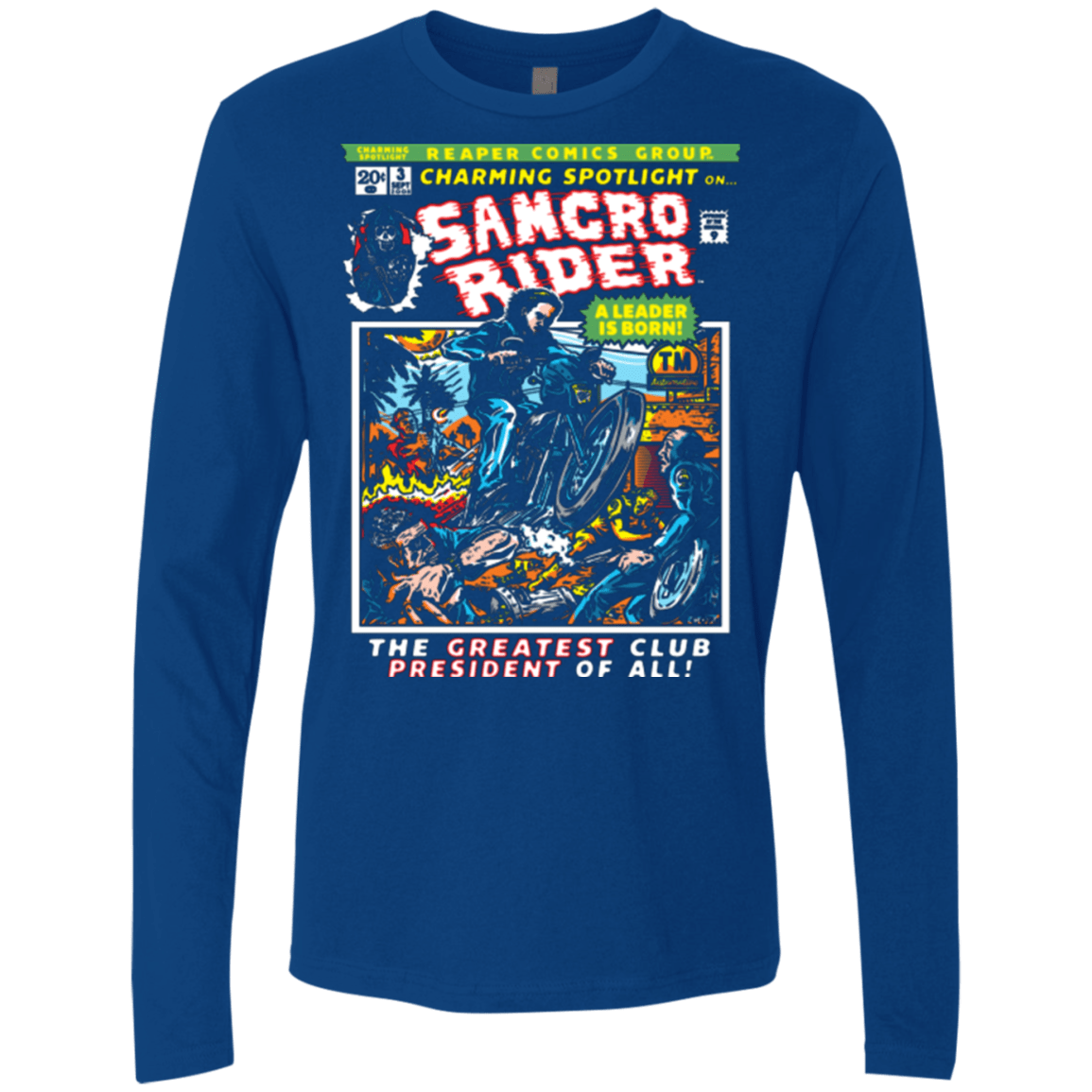 T-Shirts Royal / Small Born Leader Men's Premium Long Sleeve