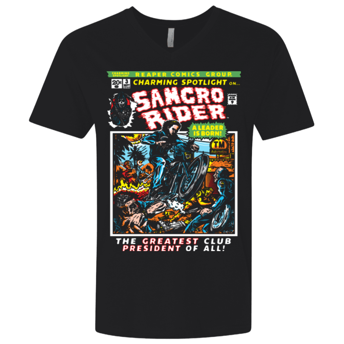 T-Shirts Black / X-Small Born Leader Men's Premium V-Neck