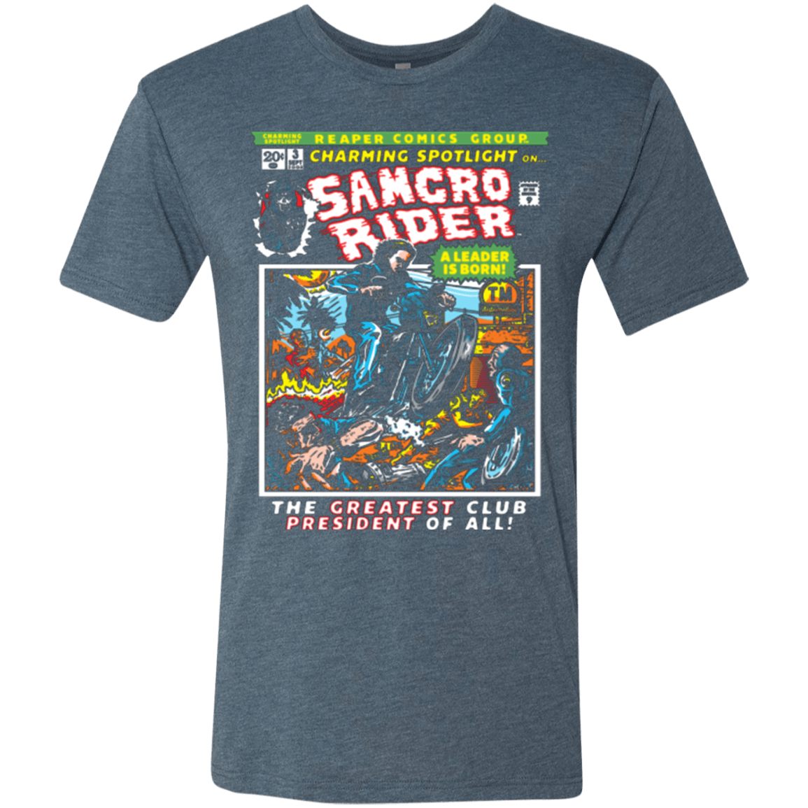 T-Shirts Indigo / Small Born Leader Men's Triblend T-Shirt