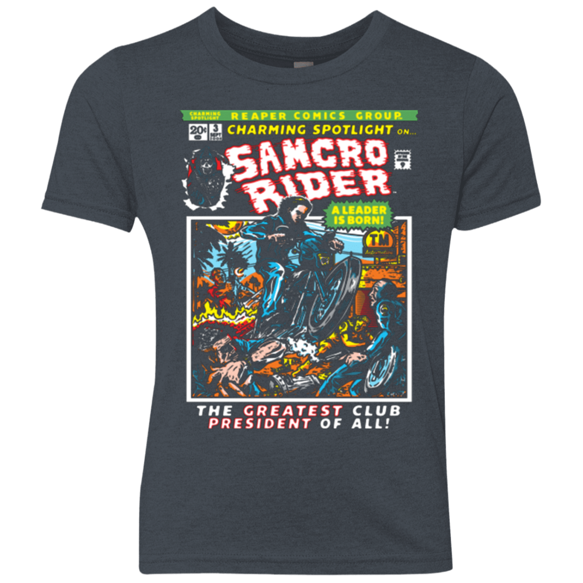 T-Shirts Vintage Navy / YXS Born Leader Youth Triblend T-Shirt