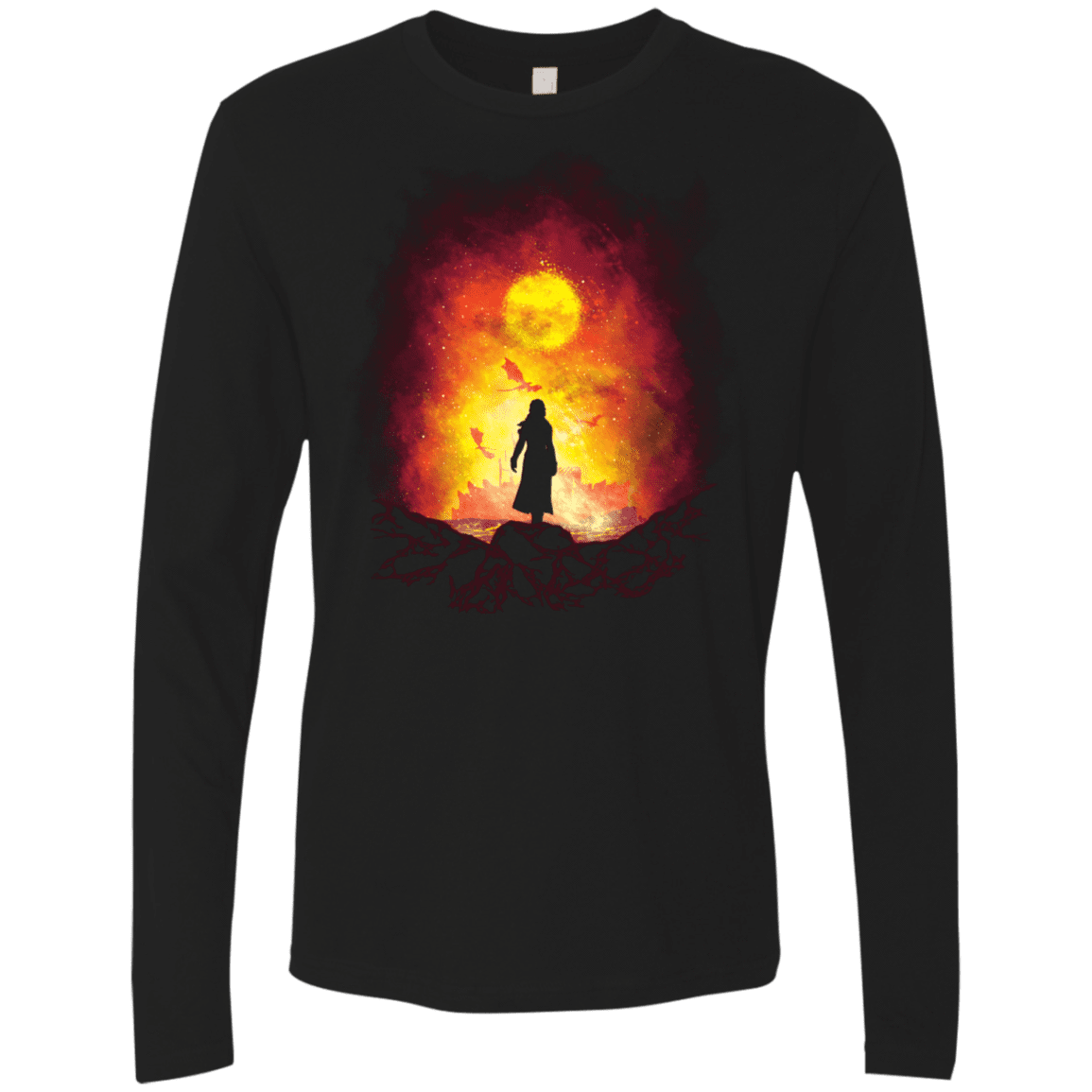 T-Shirts Black / S Born Of Fire Men's Premium Long Sleeve