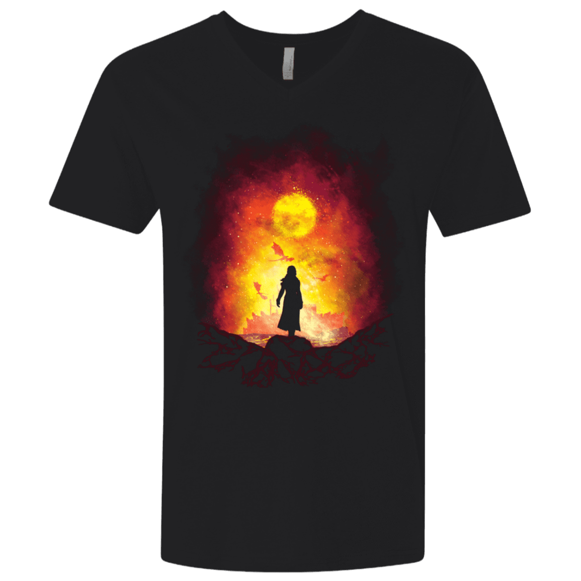 T-Shirts Black / X-Small Born Of Fire Men's Premium V-Neck